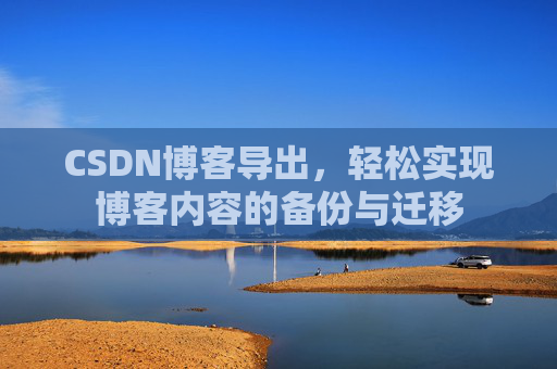 CSDN博客导出，轻松实现博客内容的备份与迁移